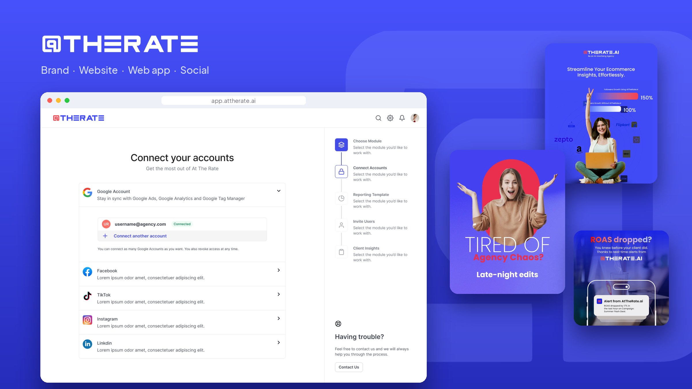 AtTheRate.ai brand and app